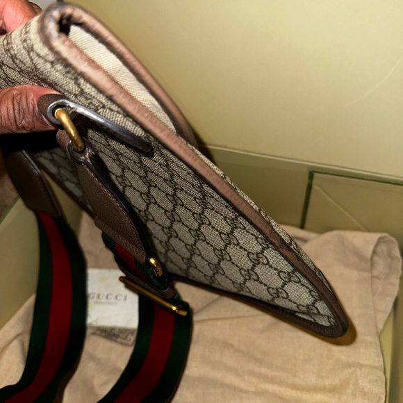 GG Supreme Monogram Web Medium Neo Vintage Flap Messenger Bag Beige New Acero - Picture 6 of 8